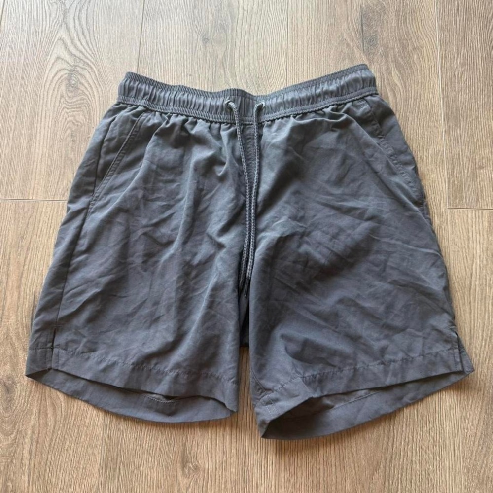 Grey Athletic Shorts Lined Running‎ Shorts Small